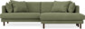 Harper - 4-sits med schäslong XL höger - Grön