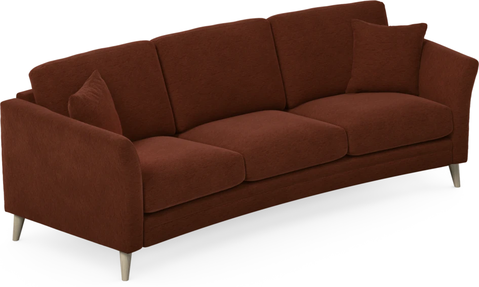 Eden - 3-sits soffa svängd - Orange