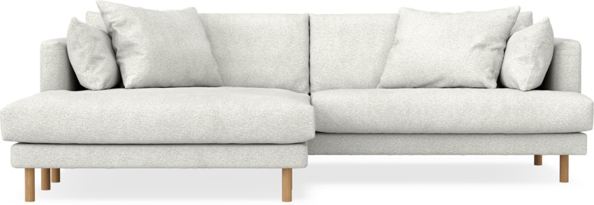 Harper - 4-sits med schäslong XL vänster - Vit