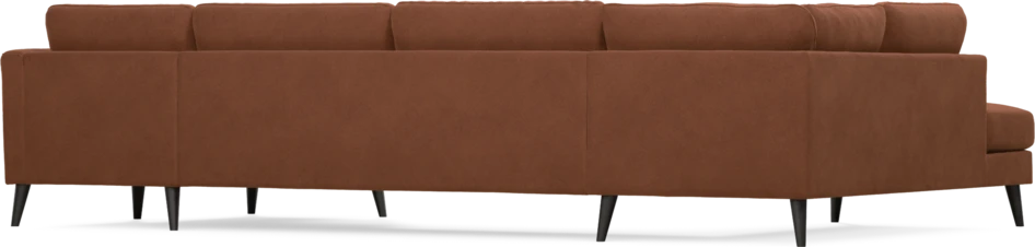 Bridge - 3-sits soffa med divan vänster och schäslong höger - Orange