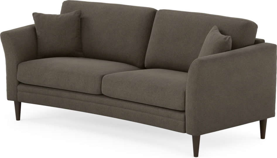 Eden - 2,5-sits soffa svängd - Brun