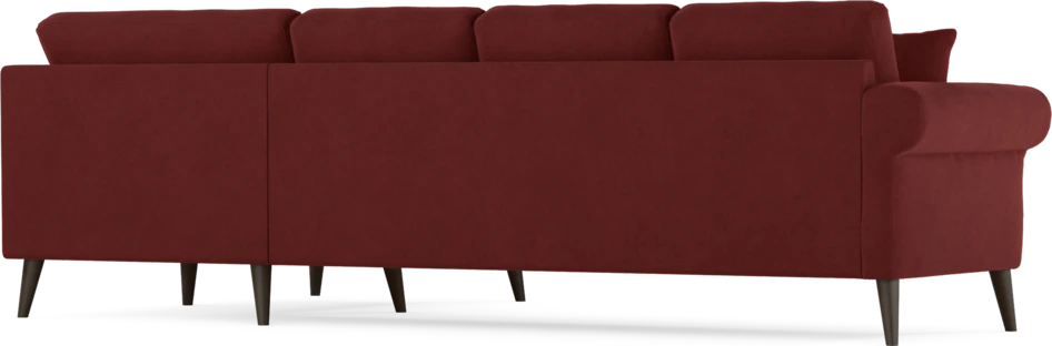 Eden - Hörnsoffa, 3+1-sits - Röd