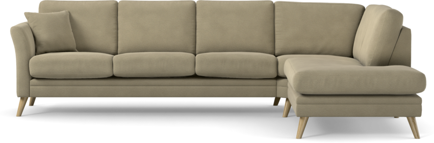 Eden - 3-sits soffa med divan - Beige
