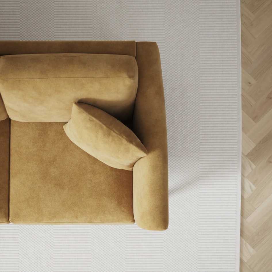 Eden - 2,5-sits soffa - Gul