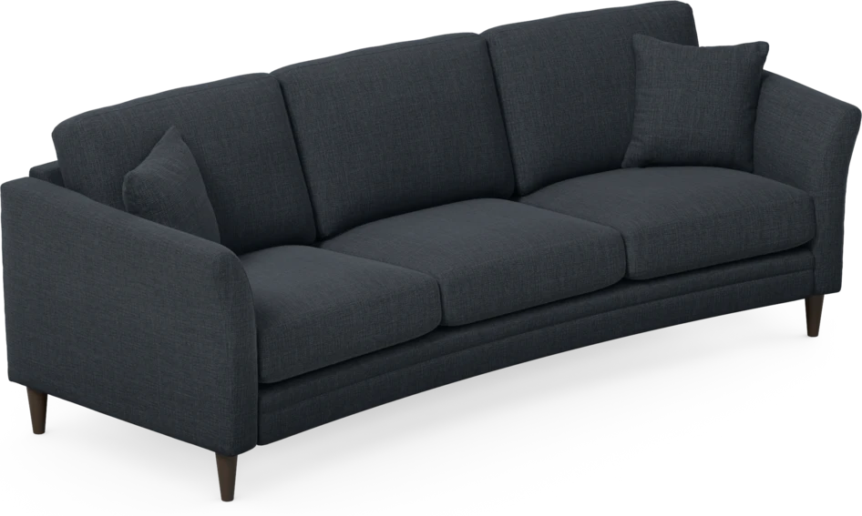 Eden - 3-sits soffa svängd - Blå