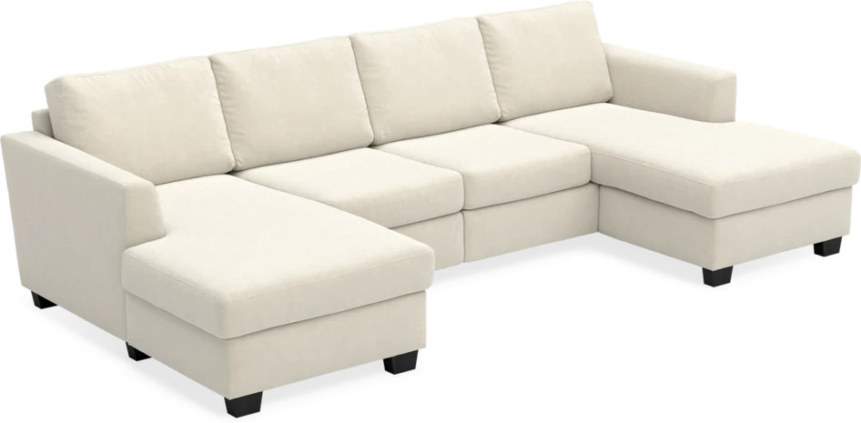 Friday - 2-sits soffa med två schäslonger - Beige