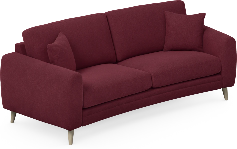 Eden - 2,5-sits soffa svängd - Röd