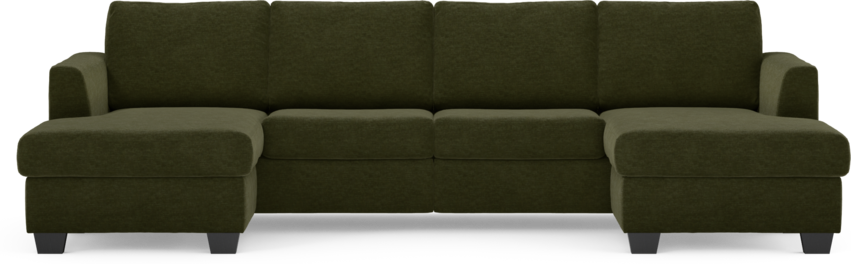 Friday - 2-sits soffa med två schäslonger - Grön