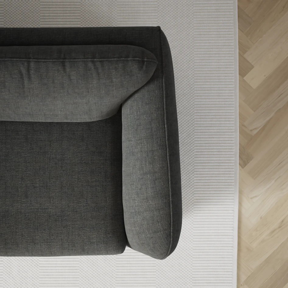 Madison - 3-sits soffa med divan höger - Grå