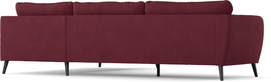 County - 2,5-sits soffa med divan höger - Röd