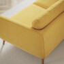 Madison Lux - 2-sits soffa med schäslong vänster - Gul