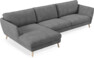 Madison Lux - 3-sits soffa med schäslong vänster - Vit