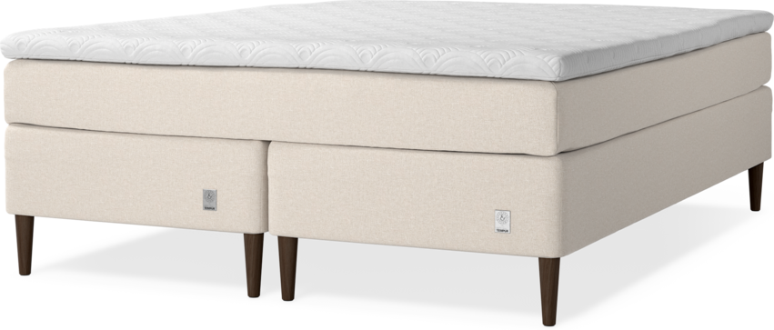 Cape Selene - Kontinentalsäng, dubbelsäng med bäddmadrass och sängben