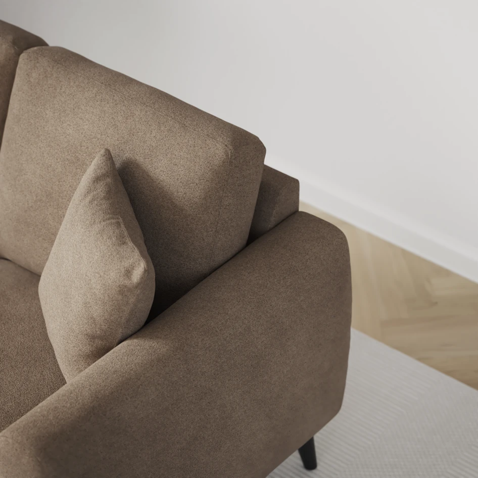 Eden - 3-sits soffa - Brun