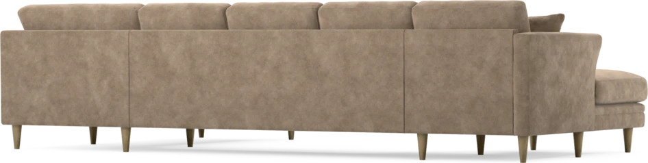 Eden - 3-sits soffa med schäslong vänster och divan höger - Beige