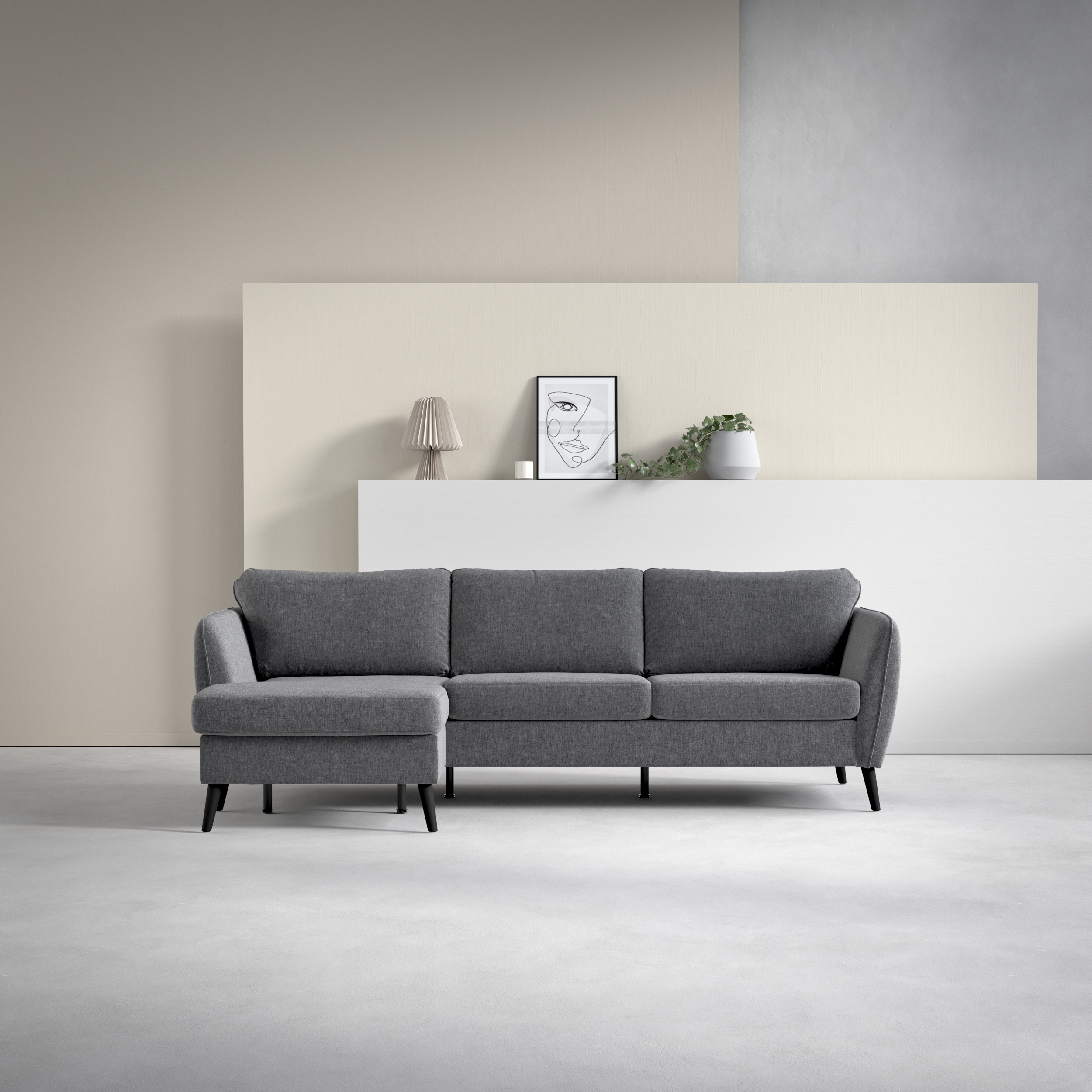 County - 3-sits soffa med flyttbar schäslong - inspiration