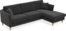 Eden - 2,5-sits soffa med schäslong - Grå