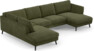 Madison Lux - 2-sits soffa med divan vänster och schäslong höger - Grön