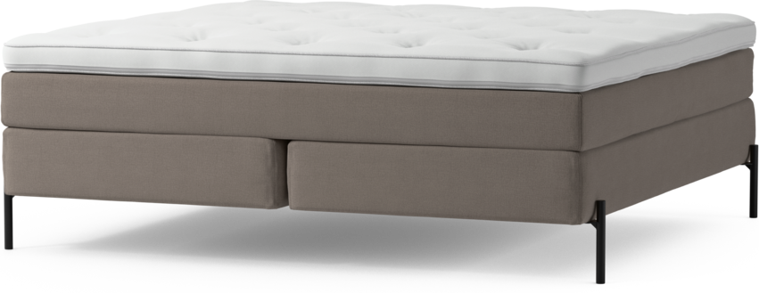 Delux Sense - Kontinentalsäng, dubbelsäng med bäddmadrass och sängben