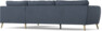 County - 2,5-sits soffa med divan höger - Blå