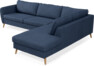 County - 2,5-sits soffa med divan höger - Blå