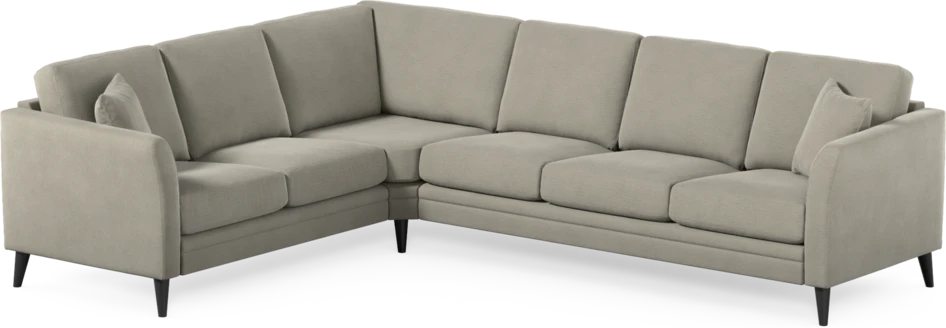 Eden - Hörnsoffa, 2+3-sits - Brun