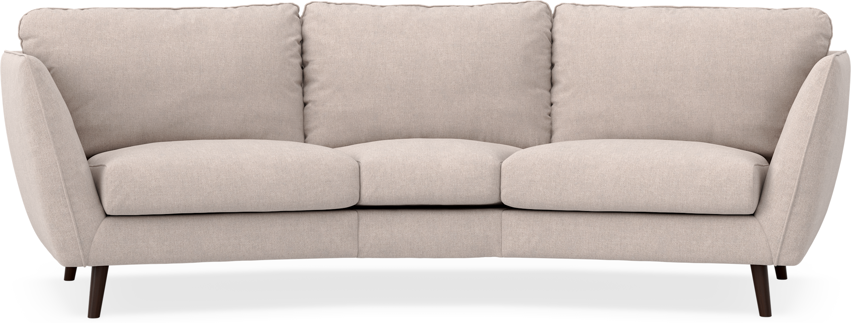 Madison - 3-sits soffa svängd, 70 cm - Beige