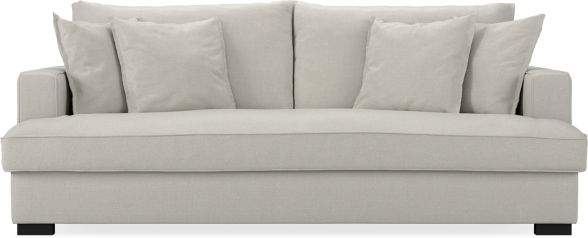 Mila - 3-sits soffa, hel dyna - Vit