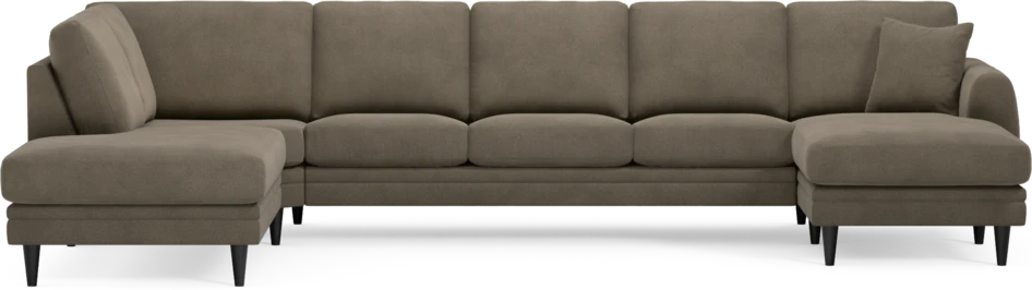 Eden - 3-sits soffa med divan vänster och schäslong höger - Beige