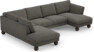 Madison Lux - 2-sits soffa med divan vänster och schäslong höger - Grå