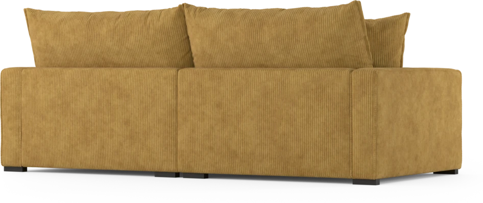 Rossi - 3-sits soffa, hel dyna - Gul