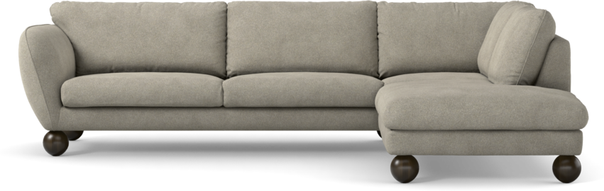 Madison Lux - 3-sits soffa med divan höger - Vit