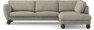Madison Lux - 3-sits soffa med divan höger - Vit