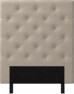 Delux Pikerad - Sänggavel, 90-210 cm - Beige