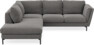 Madison - 2-sits soffa med divan vänster - Brun