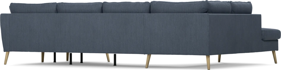 County - 3-sits soffa med divan vänster och schäslong höger - Blå