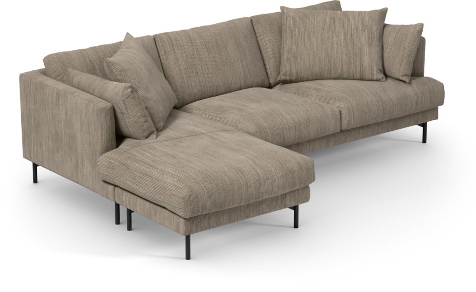 Harper - 4-sits med schäslong vänster - Beige