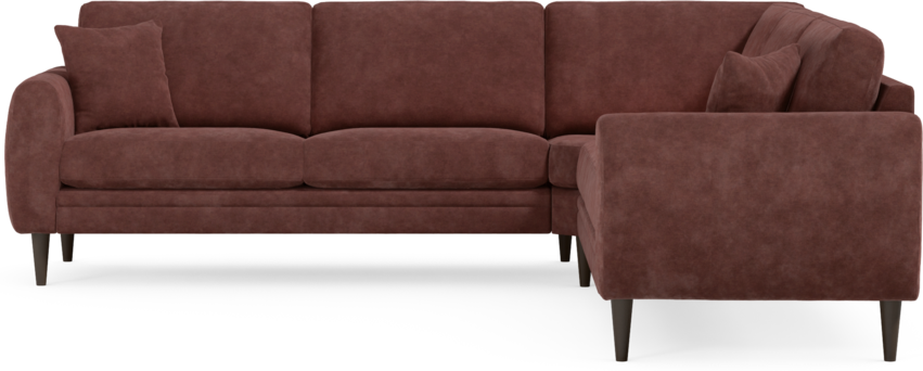 Eden - Hörnsoffa, 2,5+2,5-sits - Röd