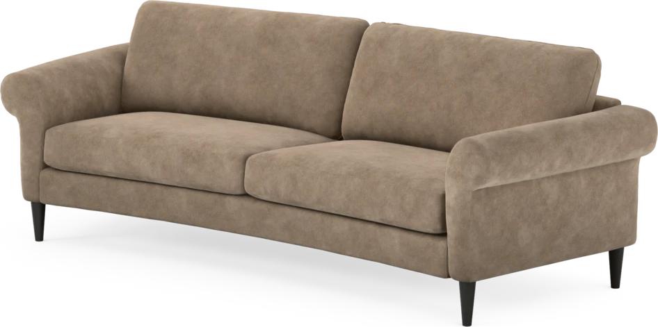 Bridge - 3-sits soffa svängd - Beige