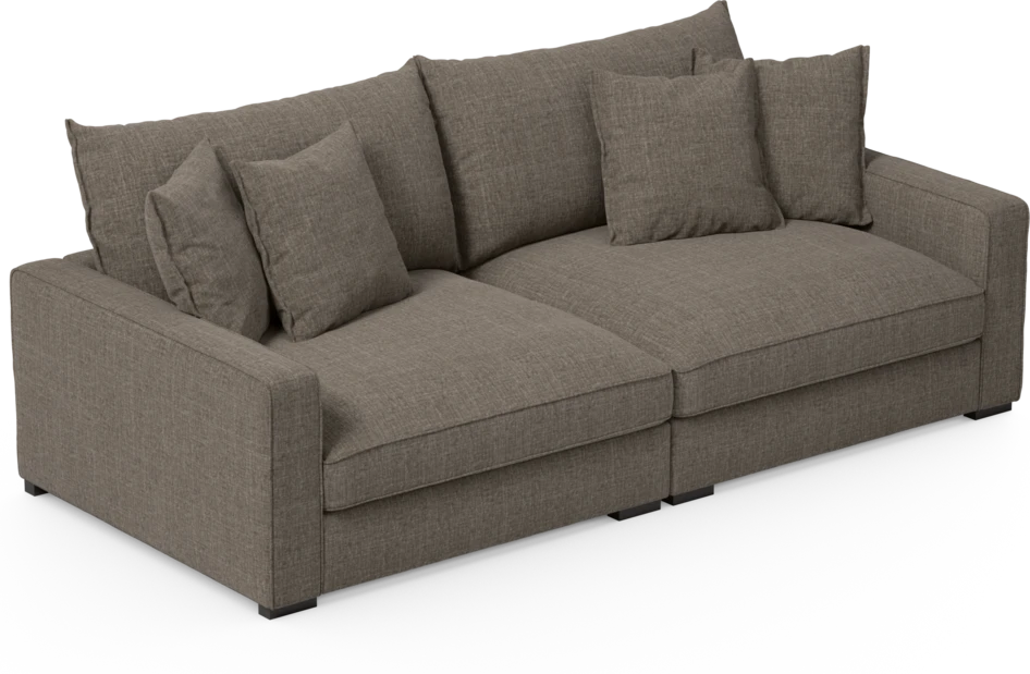 Rossi - 3-sits soffa - Brun