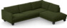 Madison Lux - 3-sits soffa med divan höger - Grön