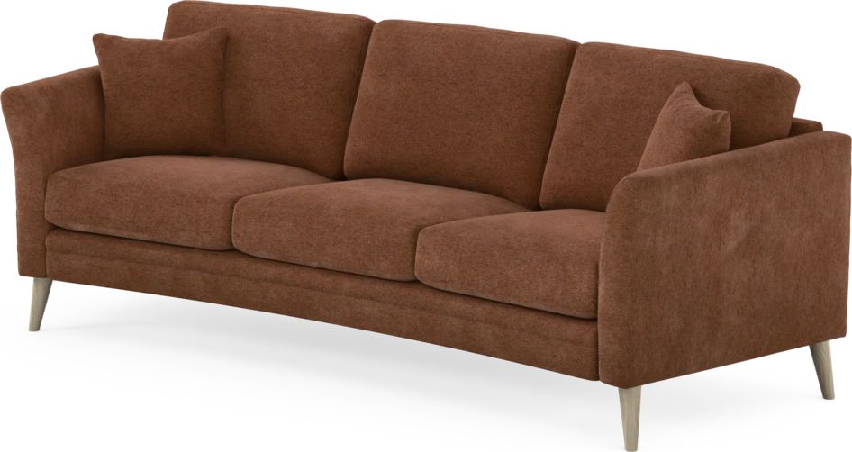 Eden - 3-sits soffa svängd - Orange