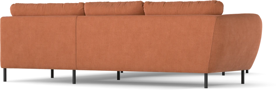 Madison Lux - Hörnsoffa med schäslong höger - Orange