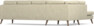 Eden - 3-sits soffa med divan - Beige