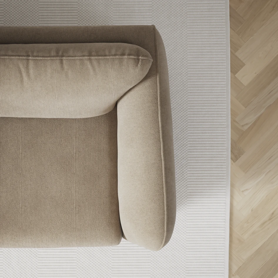 Madison Lux - Hörnsoffa med schäslong höger - Beige
