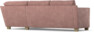 Friday - 2,5-sits soffa med divan höger - Rosa