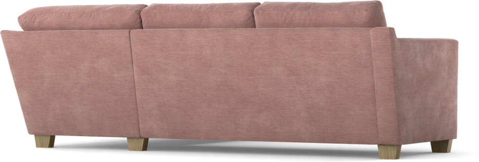 Friday - 2,5-sits soffa med divan höger - Rosa