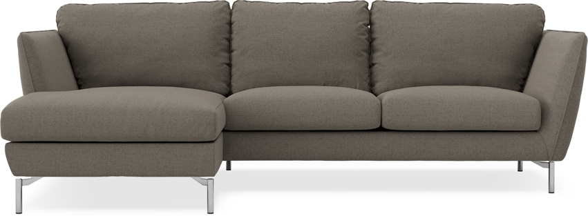 Madison Lux - 2-sits soffa med schäslong vänster - Brun