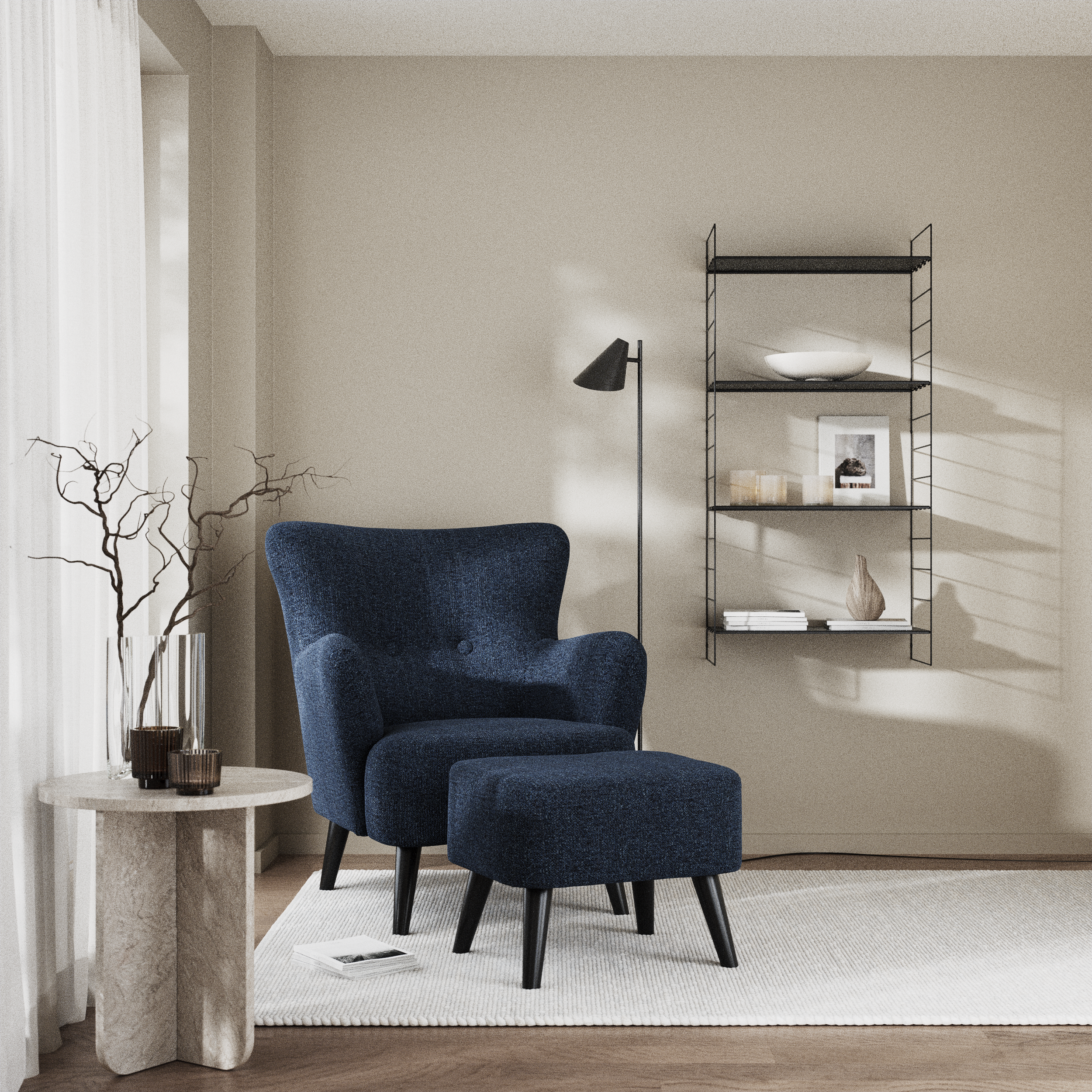 Timmy, Fåtölj med fotpall