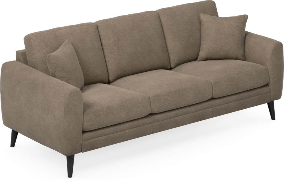 Eden - 3-sits soffa - Brun